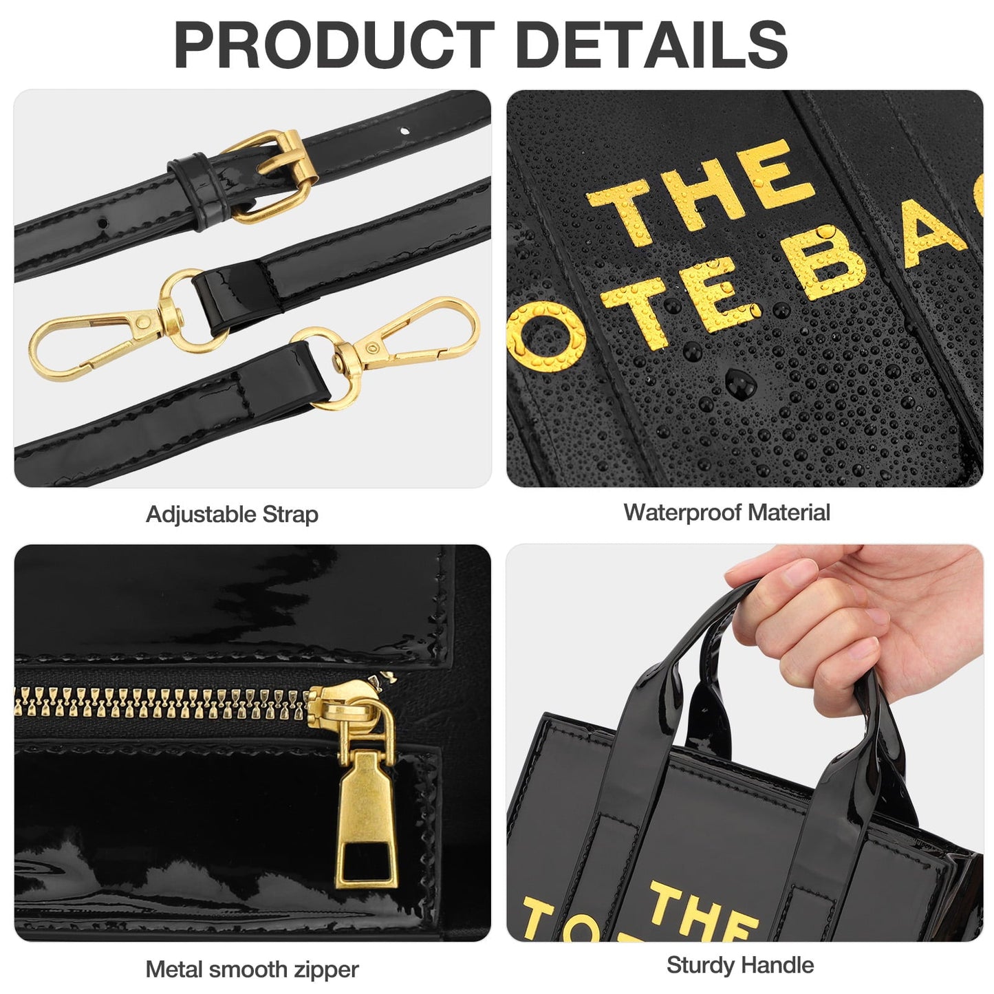 Livhil Tote Bag for Women Work, Tote Bags with Zipper Handbag Tote Purse Wallet Crossbody Bag